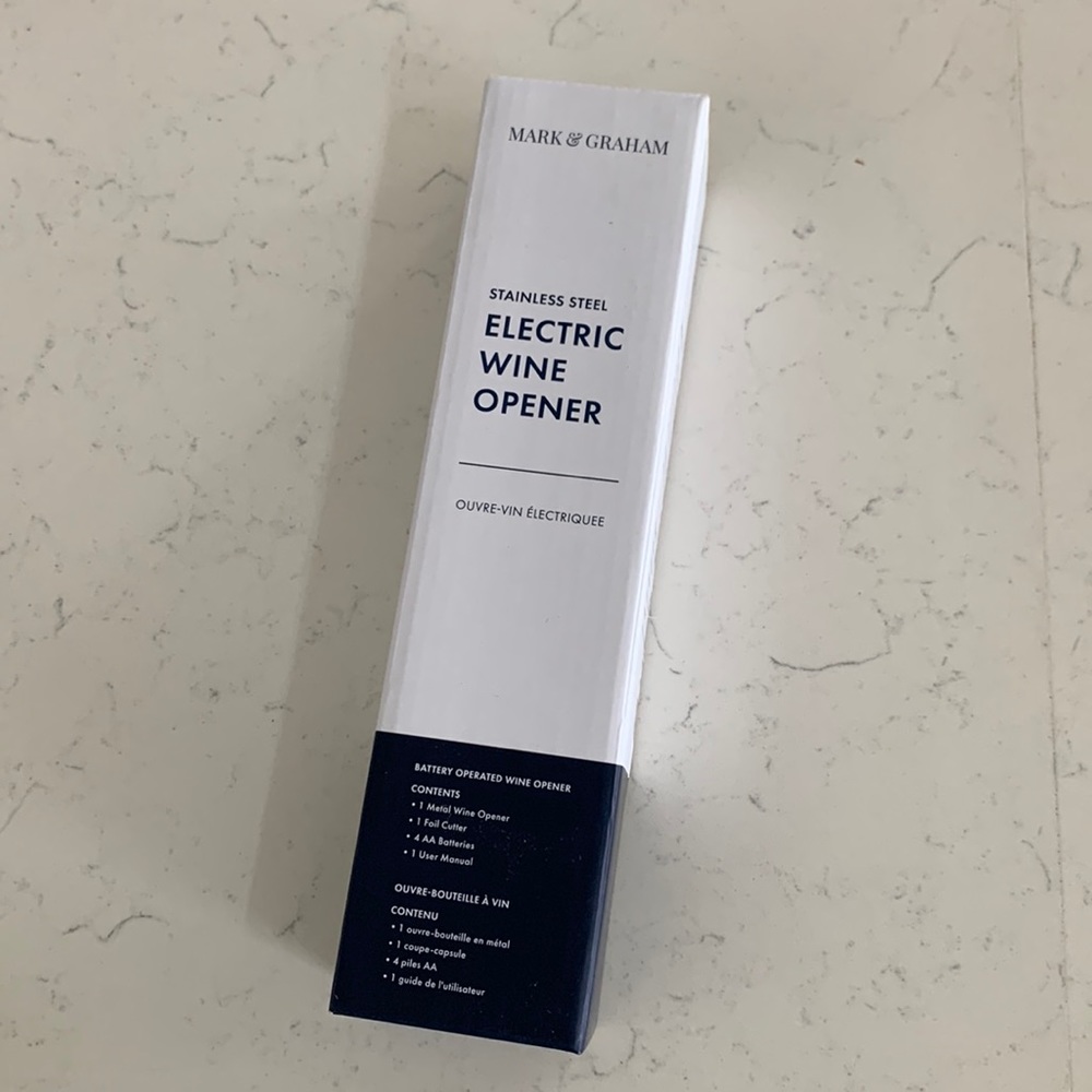 NIB Mark and Graham electric wine opener